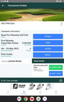 PGA Tour of Australasia android App screenshot 9