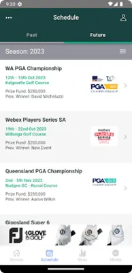 PGA Tour of Australasia android App screenshot 16